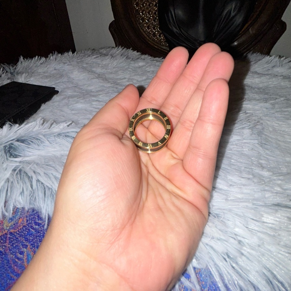 Gold Roman Numeral Ring